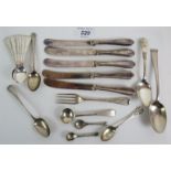 A set of silver coffee spoons, Sheffield