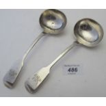 A pair of Victorian sauce ladles, London