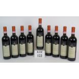 Nine bottles of Barolo Bussia Bricco Visette 2006, Attilio Ghisolfi with original box.