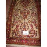 A late 20th century gallery rug with aut