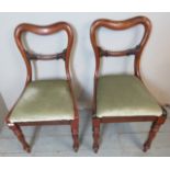 A pair of 19th century mahogany framed b