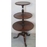 A Victorian mahogany three tier graduate