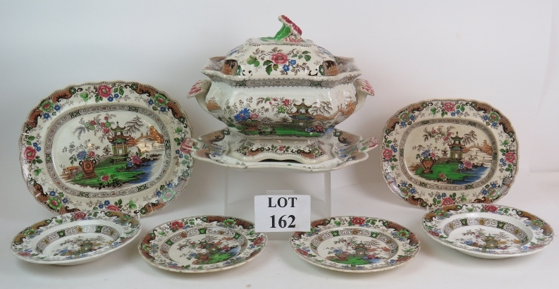 A large 19th Century covered soup tureen