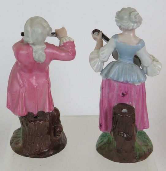 A pair of antique Continental figurative - Image 3 of 10