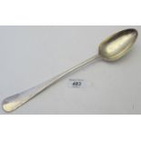 A Georgian silver rat tail basting spoon