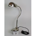 A good quality Art Deco style scallop topped desk lamp, recently refurbished and rewired.