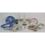 A selection of ceramics including Spode Italian Ware, Susie Cooper Poole pottery,