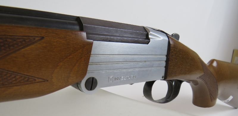 410 bore folding over-and-under by Investarm, Ser No 271356, barrels 27.5", chambers 3", stock 14. - Image 2 of 4