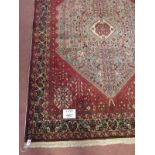 Extremely rare Abadeh rug, approx 210cm x 130cm, signed by 'Sedaghatkeesh',