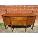 An Edwardian Georgian Revival mahogany sideboard,