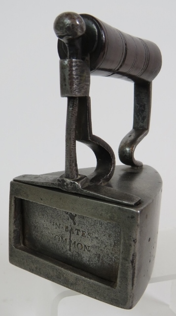 A mid 19th Century small steel box iron - Image 3 of 6