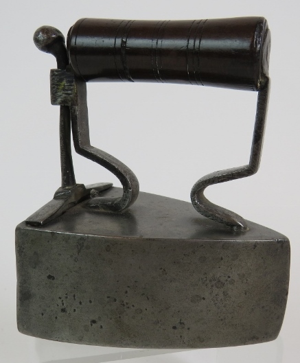A mid 19th Century small steel box iron - Image 2 of 6