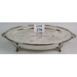 A large heavy silver plated meat platter