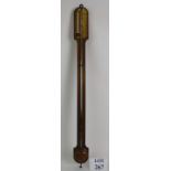 An antique stick barometer by Mawson and