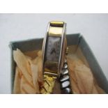 An Art Deco 9ct gold ladies wristwatch w