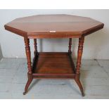 An Edwardian mahogany octagonal centre t