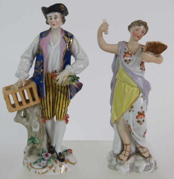 A 19th Century Sitzendorf porcelain figu - Image 8 of 11