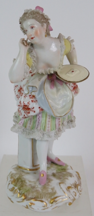A 19th Century Sitzendorf porcelain figu - Image 5 of 11