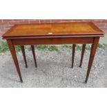 A good quality Italian reproduction 18th century style quarter-veneered and cross-banded fruitwood