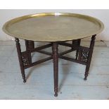 A fine antique Indo-Persian benares table,