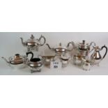 A mixed lot of 19th Century silver plate