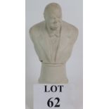 A Parian Ware bust of Winston Churchill