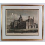 Rochester Cathedral - an antique engraving by J. Jeakes after J.