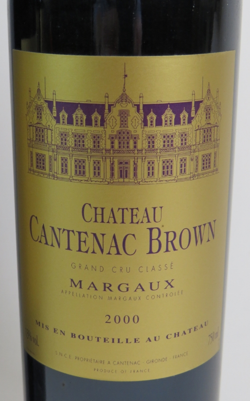 Six bottles of Chateau Cantenac Brown, Margaux 2000, 75cl. (6). Condition report: Levels low to - Image 2 of 2