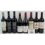 Eight bottles of red wine to include Bourgogne Maison Dieu 2021, Bourgogne Pinot Noir Reserve 2003 2