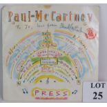 A personally autographed copy of Paul McCartney's Press extended 12'' ep with sample sticker,