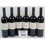 Six bottles Le Macchole 'Scrio' Toscana 2004 red wine, 75cl. (6). Condition report: All levels mid