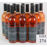 Twelve bottles of Oxney Estate Organic English rosé 2014 75cl 12% vol. (12). Condition report: No