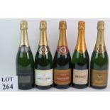 Five bottles of Champagne to include Marguet Pere Grand Cru Vintage 2000, Marguet Pere Reserve Grand