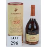 One bottle of Remy Martin 1738 Accord Royal fine champagne cognac 70cl 40% vol, with presentation