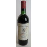 One bottle of Chateau Lafite-Rothschild Moulin Des Carruades Pauillac Medoc 1961. Condition