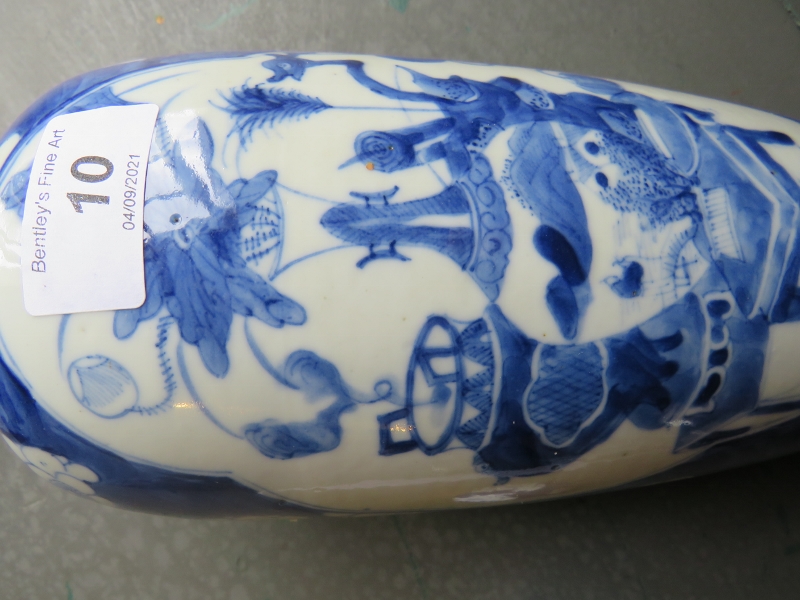 A fine Chinese antique porcelain covered vase decorated in the Kangxi style, probably 19th - Bild 13 aus 17