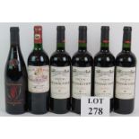 Four bottles of Chateau de Pennautier Cabardes Languedoc 2011, one bottle of Crozes-Hermitage