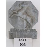 A cast lead Invicta Fire Office fire mark 22cm x 16cm, possibly a copy. Condition report: No issues.