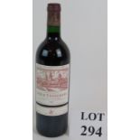 One bottle of Cos D'Estournel St Estephe Grand Cru 1995, 75cl. Condition report: Level mid neck.