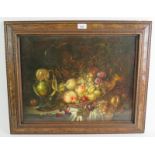 Keith Cresswell (1940-1989) - 'Still life', (in a period Flemish taste), oil on canvas, signed,