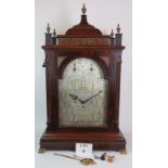 A large 19th Century mahogany cased bracket clock by John Moore of London. The movement striking and