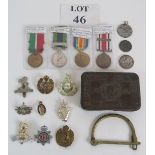 Five WWI era medals including the British India Service medal with Waziristan clasp, Mercantile