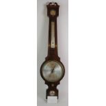 A 19th Century mahogany cased wheel barometer by F. Gugeri of Hatton Garden, London. Overall