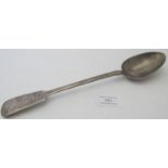 A Victorian silver fiddle pattern basting spoon, London 1848, makers RW, approx weight 4.7 troy oz/