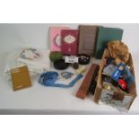 A quantity of vintage knitting and needlework accessories and books including 'Lacis' pub 1909. (