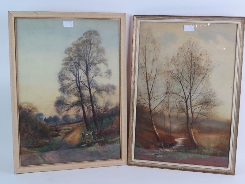 Walter Goldsmith (1860-c.1930's) - 'Beach Scene' and 'River Landscape', a pair, oils on boards, both - Image 22 of 27