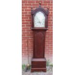 A Georgian oak cased 8 day longcase clock by 'Blackley Boughton', the dial with subsidiary second