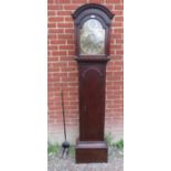 A Georgian oak cased 8 day longcase clock by Sam Ollive of Tonbridge, the dial with subsidiary