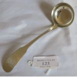 A Scottish silver ladle Edinburgh 1825, maker Andrew Wilkie, mono to handle. Weight 30 grams,