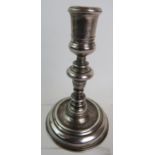 A Queen Anne Britannia standard silver taper stick believed to be by Joseph Bird, London